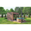 Модульная баня 3,5х2,3м с панорамным окном Gartensauna-19 от Thermowood под ключ от производителя Мелитополь