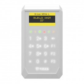 Сенсорная клавиатура Tiras Technologies K-PAD OLED (white) для управления охранной системой Orion NOVA II