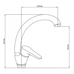 Змішувач Для Кухні Lidz (Crm)-14 34 008 03 (330060) Черкаси