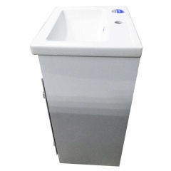 Тумба Mikola-M Eco Green light White з квадратним умивальником 50 см Братське