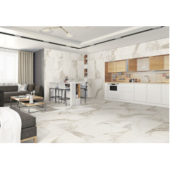 Плитка Azteca Calacatta Silver R90 Glossy 30х90 см Суми