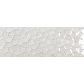 Плитка Ecoceramic Ariana White Rlv 25х70 см