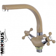 Смеситель для кухни ухо MIXXUS Color Beige (бежевый) (Chr-273) Польша