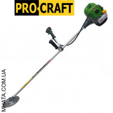 Бензокоса Procraft T4350 (3 ножі (40Т переможе, 3Т, 8Т) та 1 котушка-ліска) штанга 28см