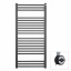 Полотенцесушитель електрический Terma BONE 1260х500 Black mat (9005 mat) с теном МОА Вознесенск