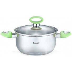 Кастрюля Fissman Janet 6.1л из нержавеющей стали с индукционным дном DP36670