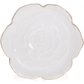 Закусочные тарелки 23х21.5х3см White-Gold Rose Bona DP118444