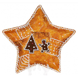 Набор Bona 2 блюда Пряничная Сказка 24см ceramic новогодние тарелки DP65944