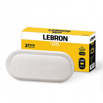 Светильник Lebron L-WLO 12W овал 4100К IP65 (15-35-04)