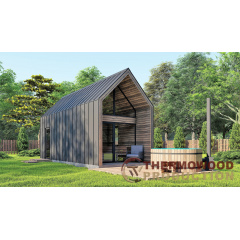 Барнхаус с баней 7,8х3,2м Sauna Barn House 04 от производителя ThermoWood Production Ладан