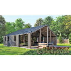 Барнхаус с баней 9,2х8,0м Sauna Barn House 03 от производителя ThermoWood Production Кропива