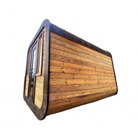 Sauna Cube Quadro Black 3.6x2.35m Thermowood Production