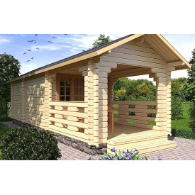 Баня деревянная из профилированного бруса 3.0х8.5