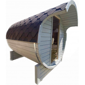 Мобильная баня бочка из бруса под ключ 3,5х2,15м Fasssauna-3,5 от производителя Thermowood Production