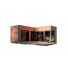 Модульный гостевой дом c баней 6,3х6,0м Sauna House 5 от Thermowood Production