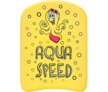 Доска для плавания Aqua Speed KIDDIE Kickboard Octopus 6897 (186-octopus) 31 x 23 x 2.4 см Желтый