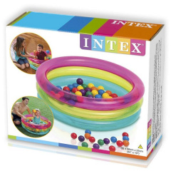 Басейн надувний Intex З м'ячиками 86x25 см Різнокольоровий (48674) Полтава