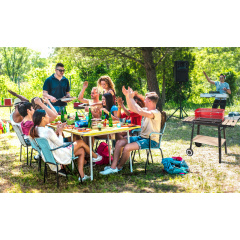 Гриль GardenLine BBQ5283 Чорно-червоний Славута