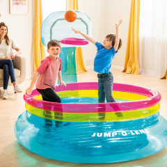 Детский надувной бассейн Intex 48265 Батут 196 х 180 х 152 см Черкаси