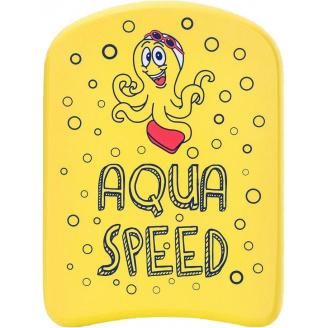 Доска для плавания Aqua Speed KIDDIE Kickboard Octopus 6897 (186-octopus) 31 x 23 x 2.4 см Желтый