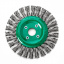 Щітка Lessmann дискова 150х14.0х22.2мм скручена джгутами нержавіючий дріт 0.5мм 12500 об/хв (474811) Київ