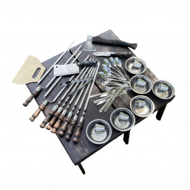 Набор шампуров Тур 2.0 Gorillas BBQ в деревянной коробке