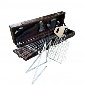 Набор шампуров ПАНТЕРА Gorillas BBQ в деревянной коробке