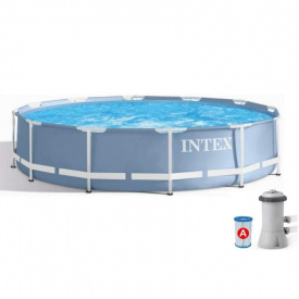 Басейн каркасний Intex 366x76 см Синій (26712)