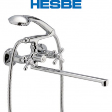 Смеситель для ванны длинный нос HESBE DOMINOX EURO (Chr-140)