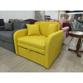 Кресло-кровать раскладное Эльф-80 см желтого цвета