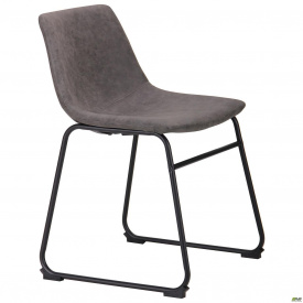 Стул Jango cowboy 75х49х51 см с мягким серым сидением на полозьях