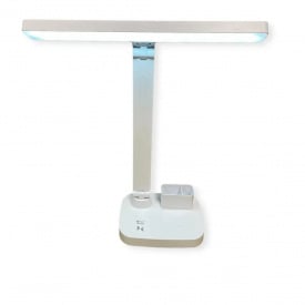 Настільна сенсорна лампа digad 1963 з USB та акумулятором 18650 3000 mAгод 48LED 5W біла 3 режими з USB