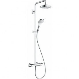 Душевая система Hansgrohe Croma Select S 180 2jet с термостатом белый/хром (27253400)
