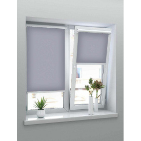 Ролеты тканевые на окна Крис свело-серый