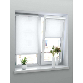 Ролеты тканевые на окна Ажур Белый