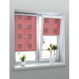 Ролеты тканевые на окна греза красный