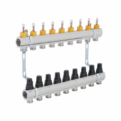 Колектор із витратомірами SD Forte 1" 9 виходів SF001W9 Полтава