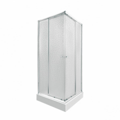 Набір Qtap душова кабіна Presto CRM1088SP5 Pear 1970x800x800 мм + піддон Tern 308812C 80x80x12 см із сифоном Полтава