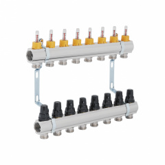 Колектор із витратомірами SD Forte 1" 8 виходів SF001W8 Дніпро