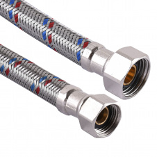 Фото - Шланг нержавеющая сталь SOLOMON 3/8″х1/2″ ВВ 0,5м HS30 Шланг нержавеющая сталь SOLOMON 3/8″х1/2″ ВВ 0,5м HS30