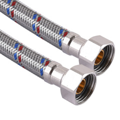 Шланг нержавеющая сталь SOLOMON 1/2″х1/2″ ВВ 0,4м HS30 Бучач