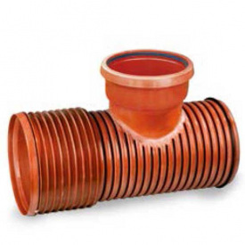 Кінета прохідна 400 мм 500-500 для ПП (гофрованих) труб для колодязів дренажних (каналізація)