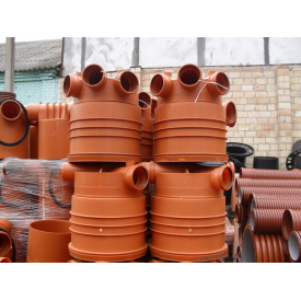 Кінета прохідна 400 мм 315-315 для ПП (гофрованих) труб для колодязів дренажних (каналізація)