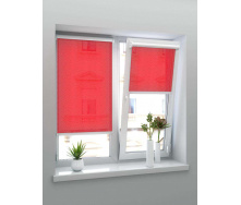 Ролети тканинні на вікна Ажур Червоний