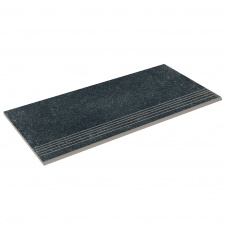 Aquaviva Бортовая прямая плитка Aquaviva Granito Black, 595x289x20 мм