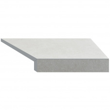 Фото - Aquaviva Угловой Г-образный элемент бортовой плитки Aquaviva Granito Light Gray, 595x345x50(20) мм (правый/45°) Aquaviva Угловой Г-образный элемент бортовой плитки Aquaviva Granito Light Gray, 595x345x50(20) мм (правый/45°)