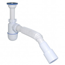 Сифон Waterstal А-32019 под умывальник 1 1/2″ с гибкой гофрой
