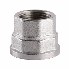 Муфта редукционная никелированная 1″ВР х 3/4″ВР штампованная А0332А(нк)