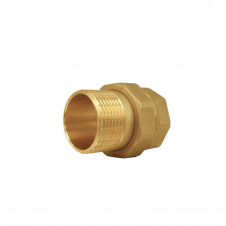 Сгон американка прямая латунная 3/4″ВР х 3/4″НР штампованная с резиновой прокладкой Б0810А