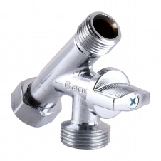 Кран шаровый с прижимной гайкой ARCO CONECTA 1/2″х1/2″х3/4″ 280020